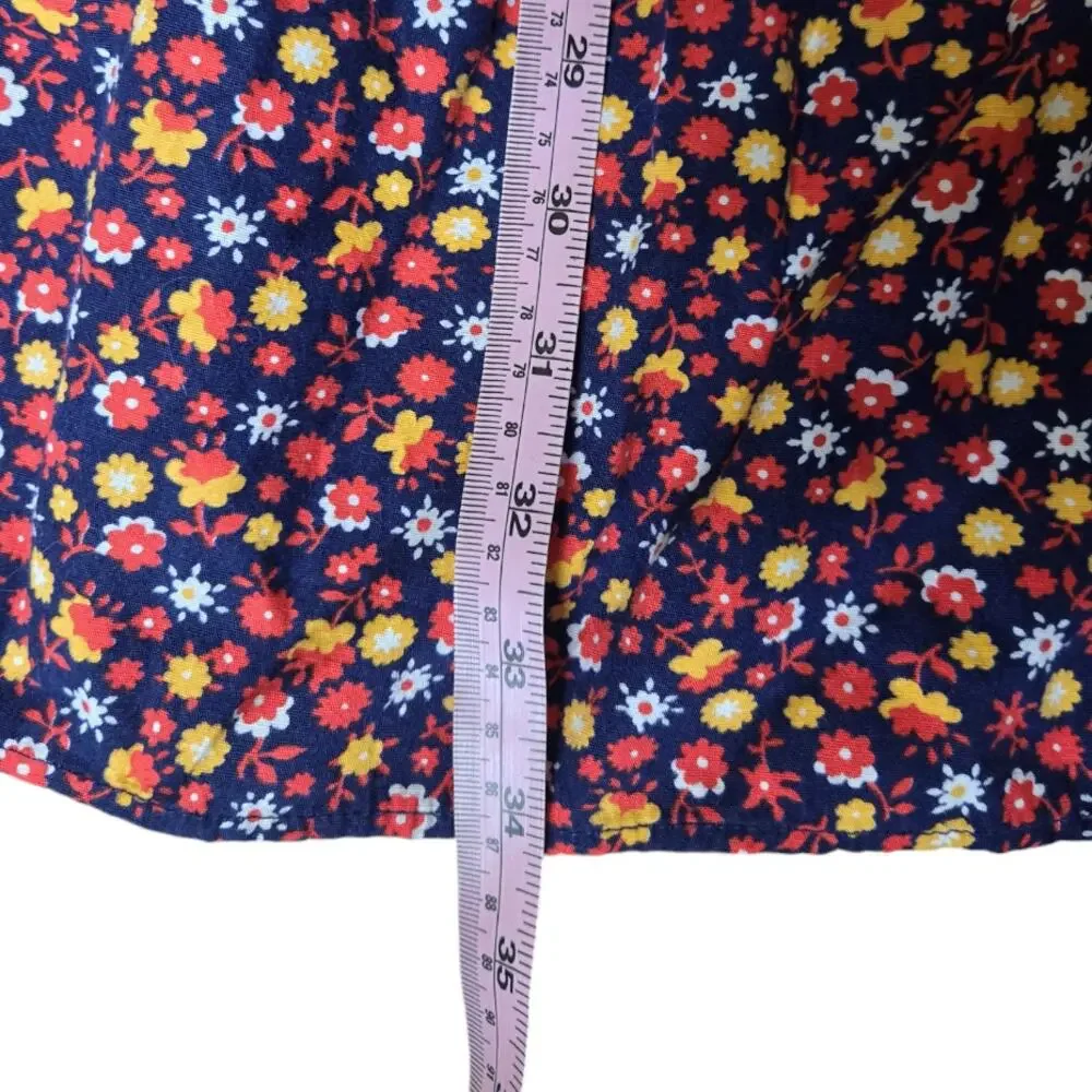 Vintage 70s Prairie Maxi Skirt Boho‎ Calico Floral Patchwork Tiered Lace